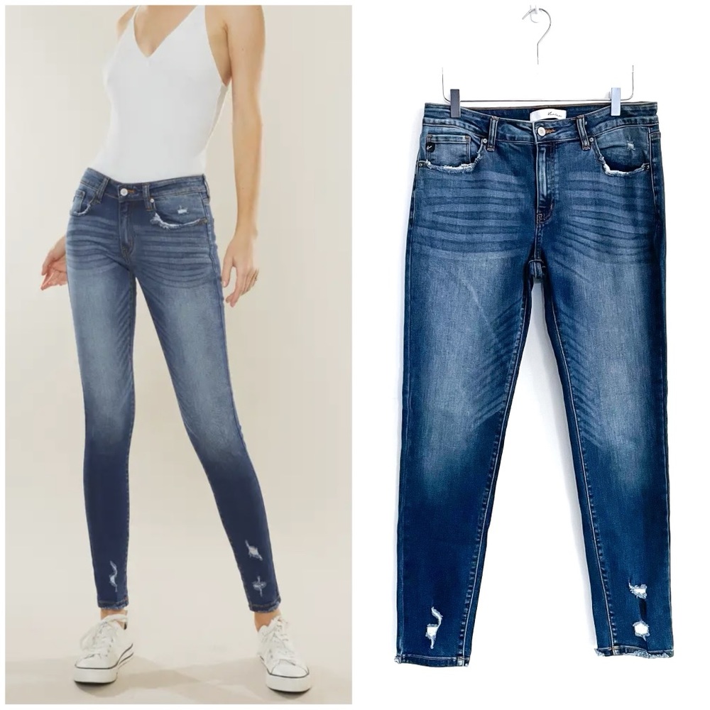 KanCan Molly Super Skinny Distressed Jeans Sz 30